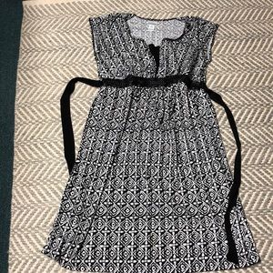 motherhood maternity patterned dress